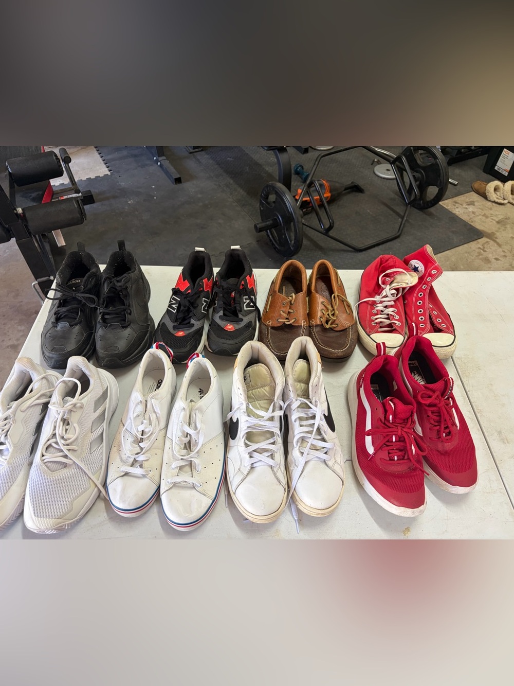 Whole bundle Nike White Low-Top Sneakers with Black Swoosh